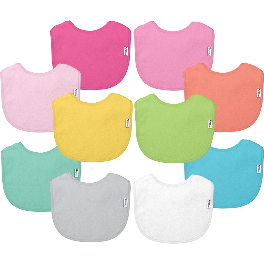 Green Sprouts 10-pack Stay-dry Infant Bibs In Multi