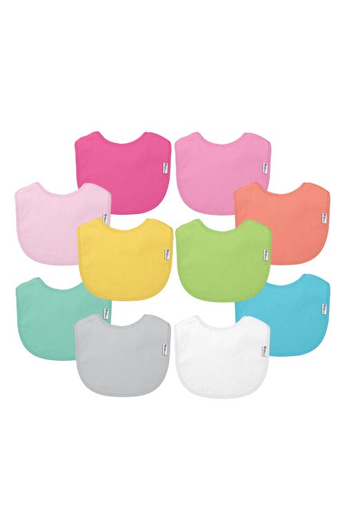 Shop Green Sprouts 10-pack Stay-dry Infant Bibs In Pink