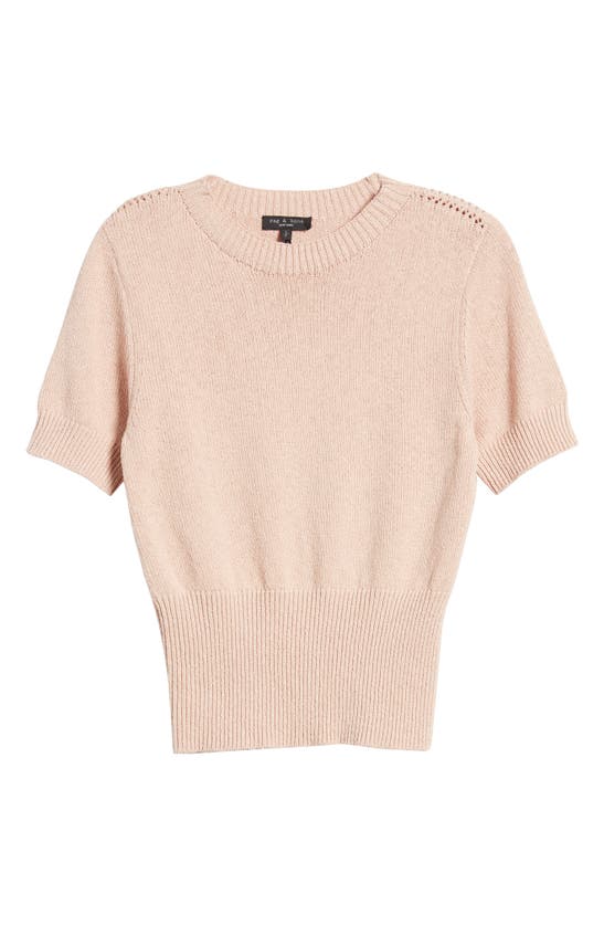 RAG & BONE ADRIENNE SHORT SLEEVE SWEATER TOP