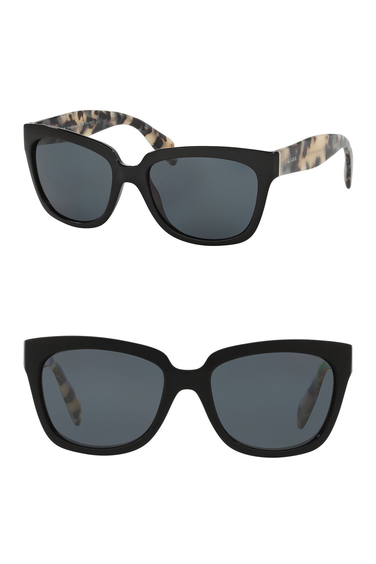 prada heritage 56mm square sunglasses