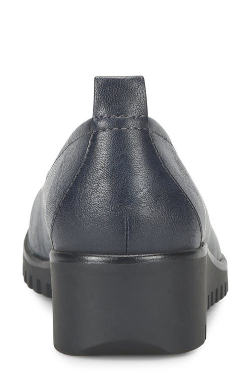 Eurosoft Darcie Wedge Flat In Navy