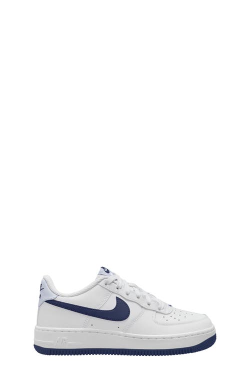 Nike Kids' Air Force 1 Sneaker In White/midnight Navy/grey
