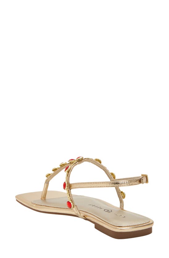Shop Katy Perry The Camie Embellished Slingback Sandal In Gold