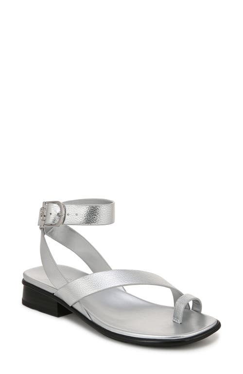 Naturalizer Birch Ankle Strap Sandal Silver Faux Leather at Nordstrom,