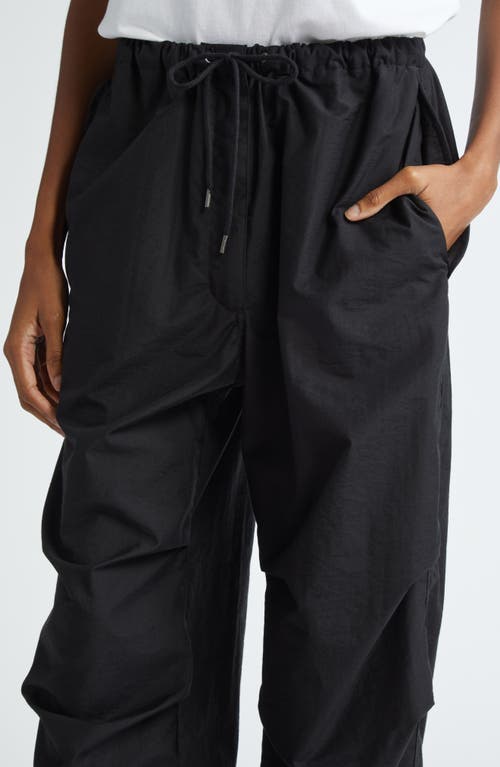 Acne Studios Drawstring Wide-leg Trousers In Black