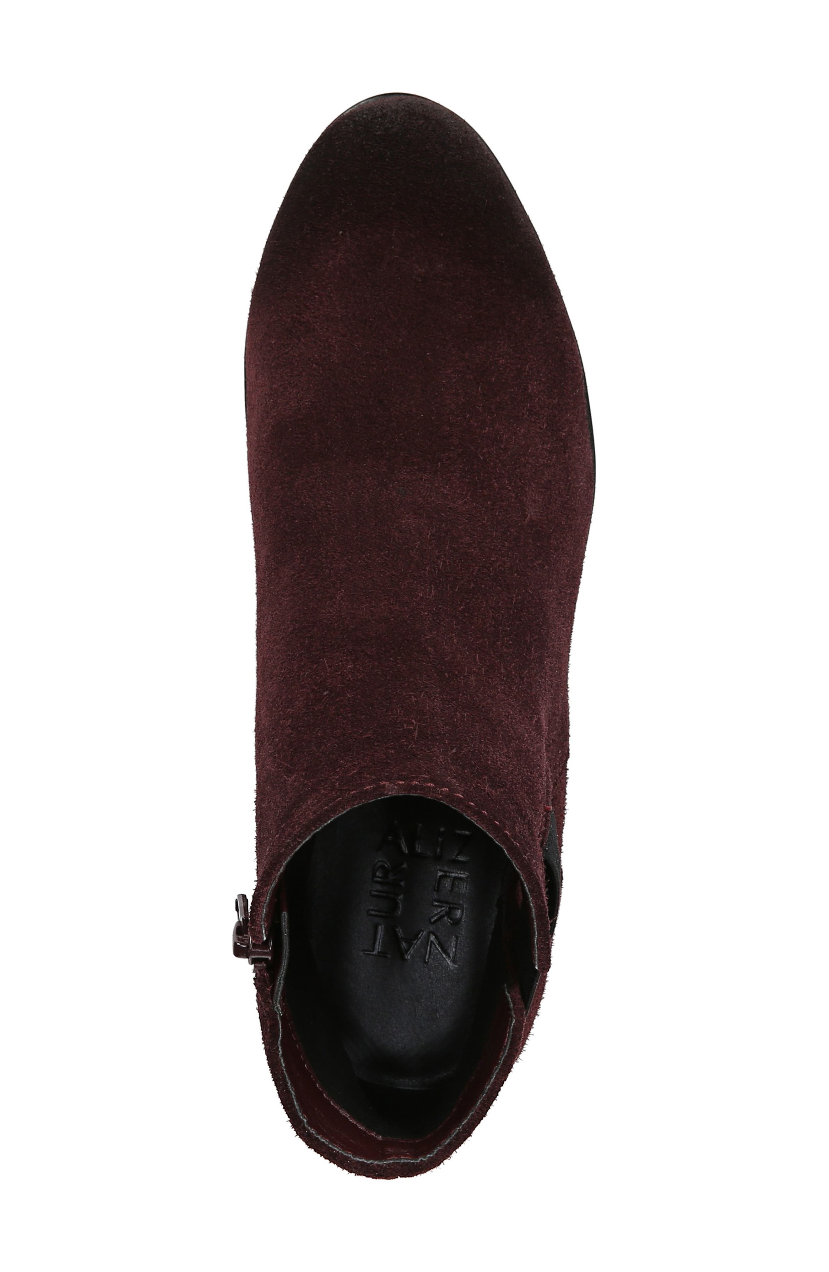 naturalizer laila leather wedge bootie