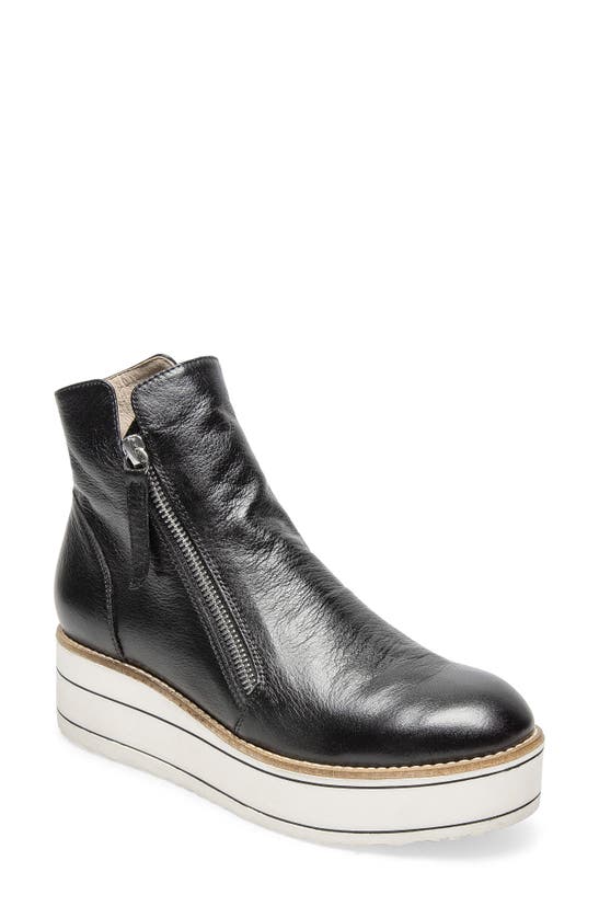 Silent D Nene Platform Bootie In Black Leather ModeSens