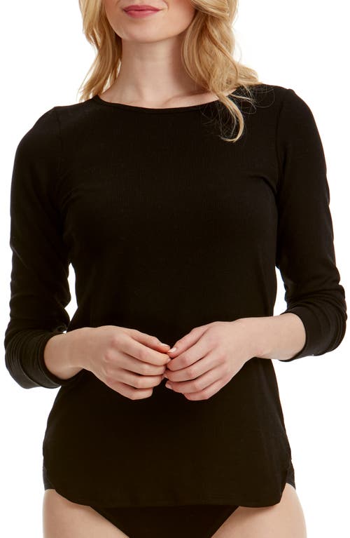 Hanky Panky Rx Long Sleeve T-Shirt in Black at Nordstrom, Size Small