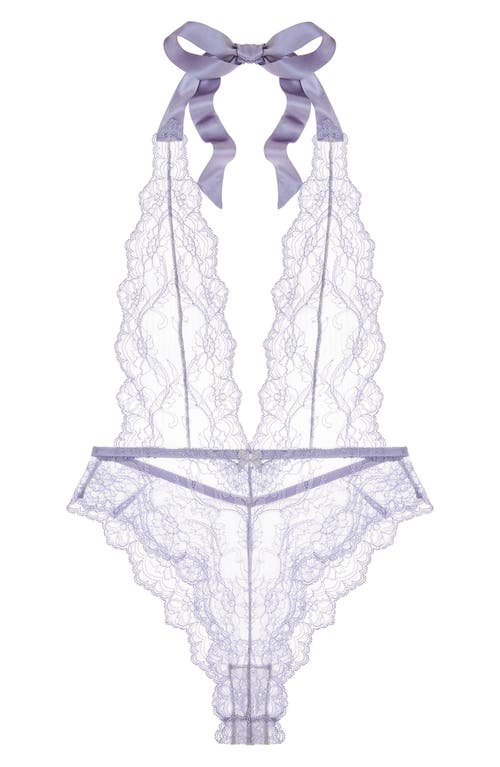 JOURNELLE Anais Lace Bodysuit in Lavander at Nordstrom, Size Small