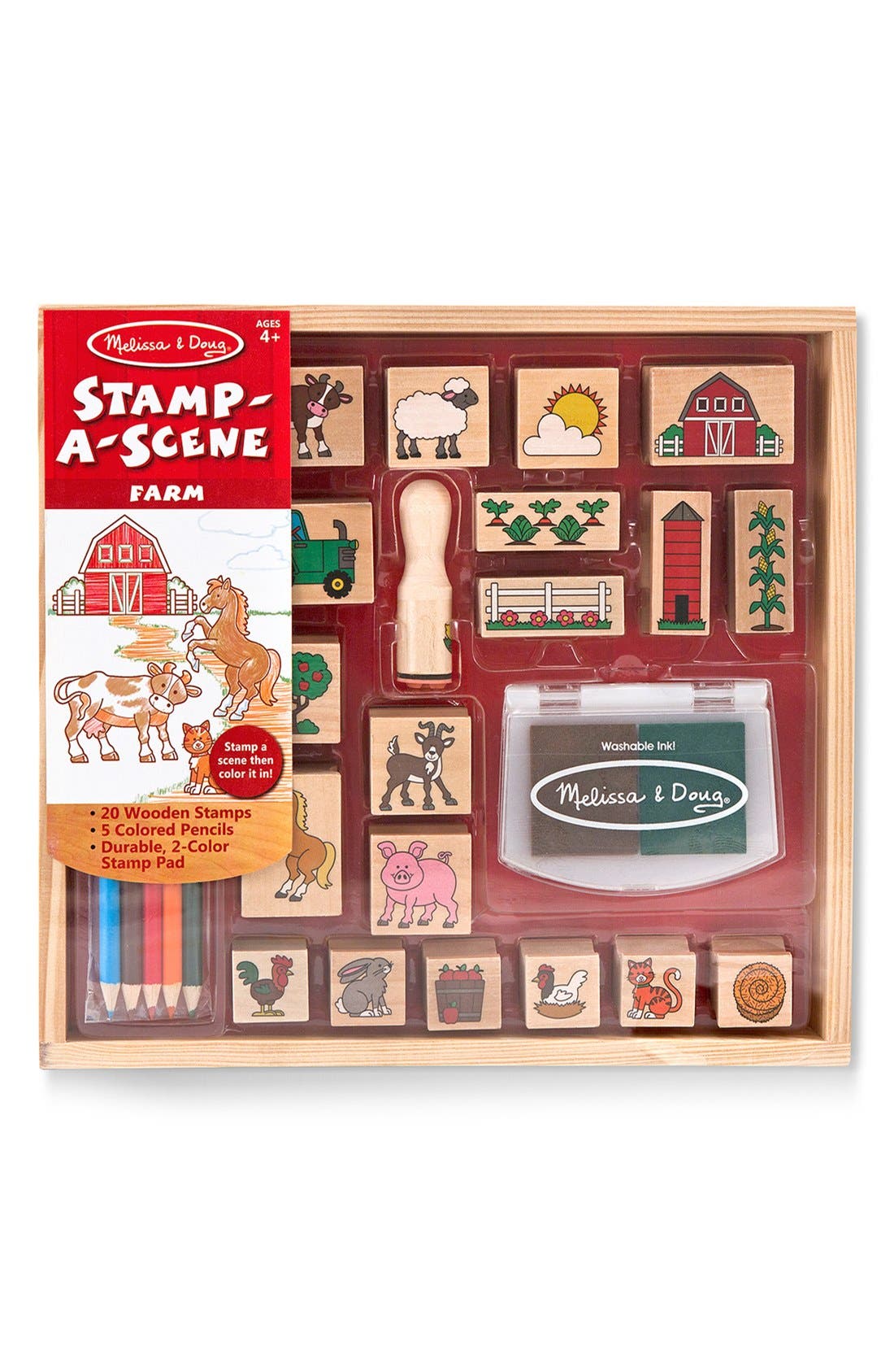 UPC 000772085922 product image for Girl's Melissa & Doug 'Stamp-A-Scene - Farm' Stamp Set | upcitemdb.com