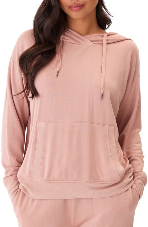 Women's Pink Fleece Sweatshirts & Hoodies
