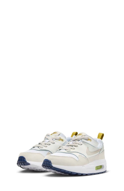 Nike Kids' Air Max 1 Easyon Trainer In White/light Orewood/bronzine