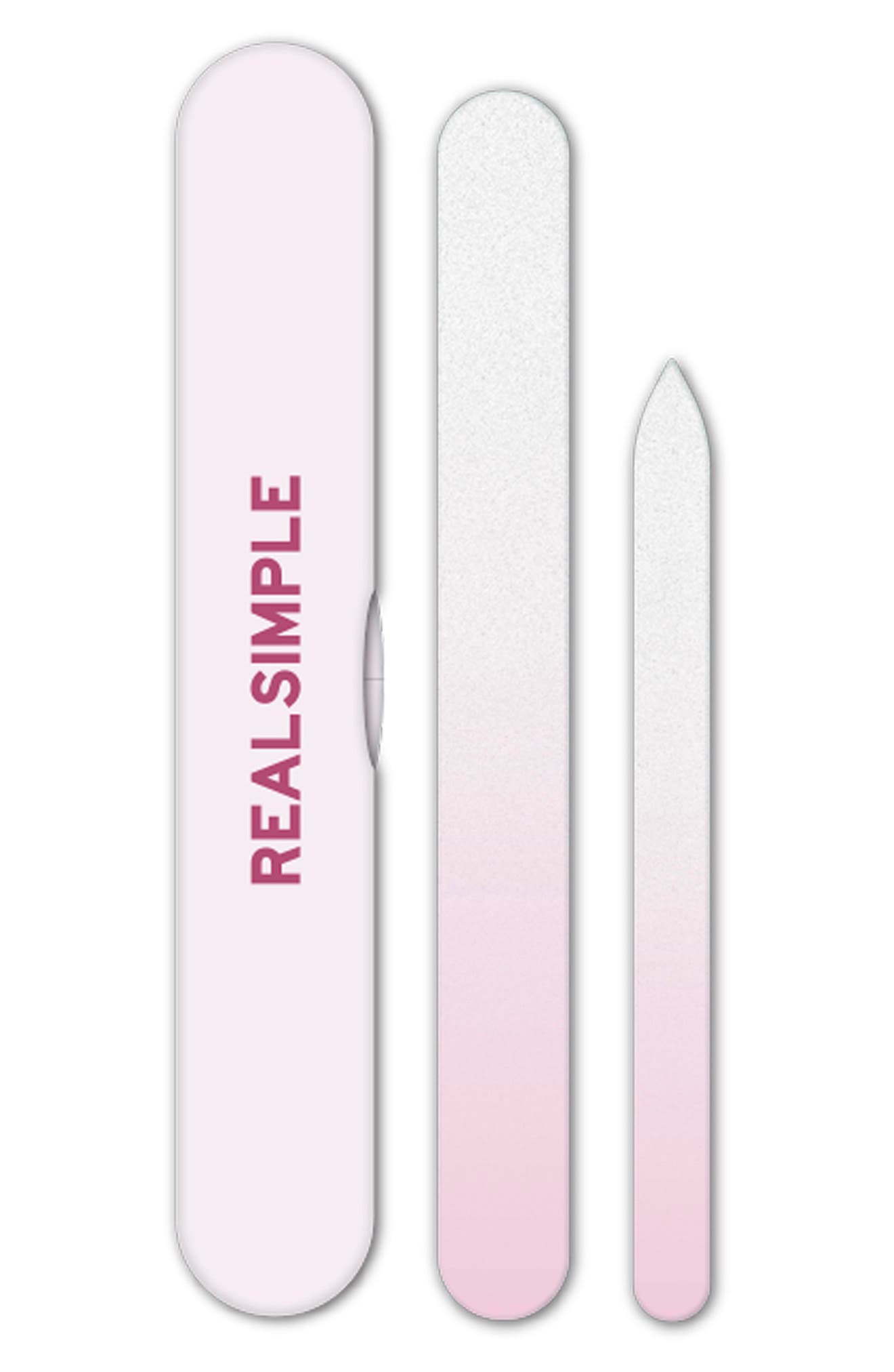 Real Simple 2-pack Glass Nail Files W/ Case