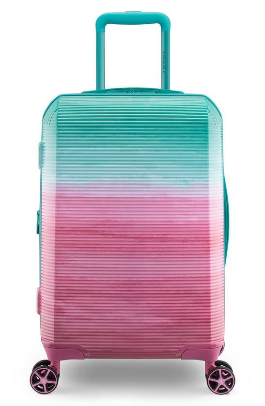Vacay Future Elements Daydream 28-inch Spinner Suitcase In Teal-pink