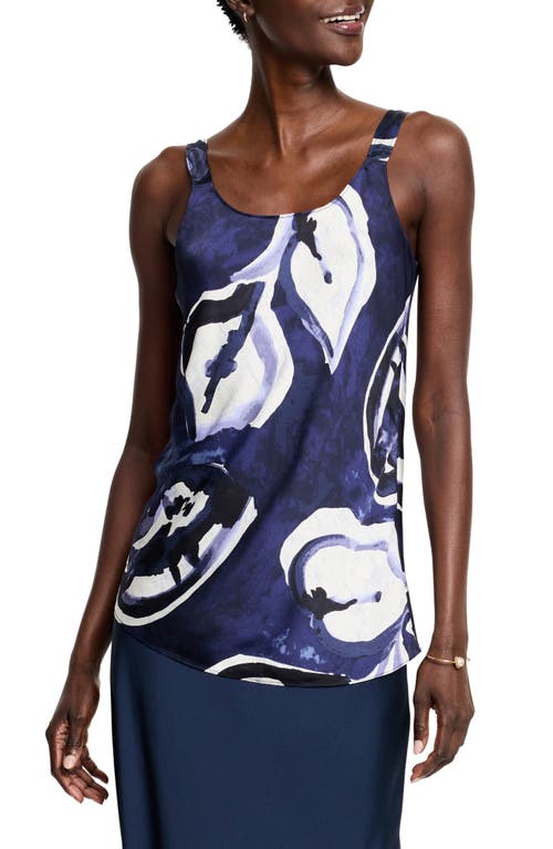 Nic + Zoe Tank Top In Midnight Blue In Indigo Multi