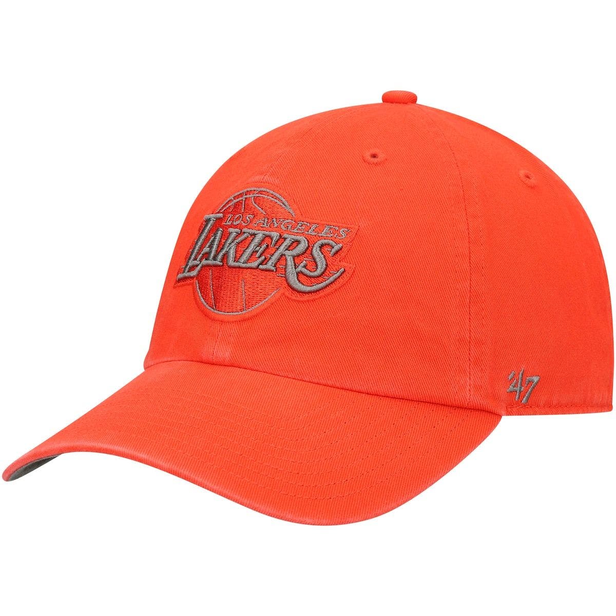 orange lakers hat