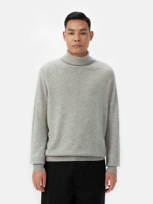 Shop Gobi Cashmere Turtle Neck In Dawn Blue