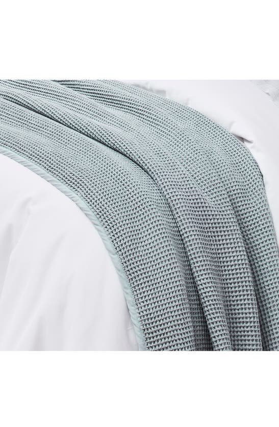 Boll & Branch Waffle Organic Cotton Bed Blanket, Full/queen In Shore