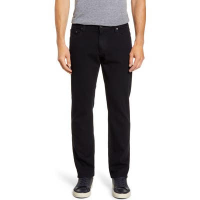 Ag Graduate Slim Straight Leg Jeans, Black