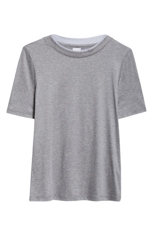 Eleventy Layered T-shirt In Grey