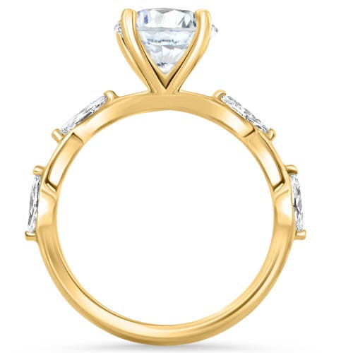 Shop Bliss Diamond Certified 3.60ct Oval Diamond Engagement Ring 14k Gold Lab Grown In 14k Yellow Gold