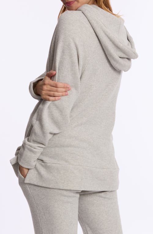 Cache Coeur Billie Maternity/nursing Hoodie In Grey