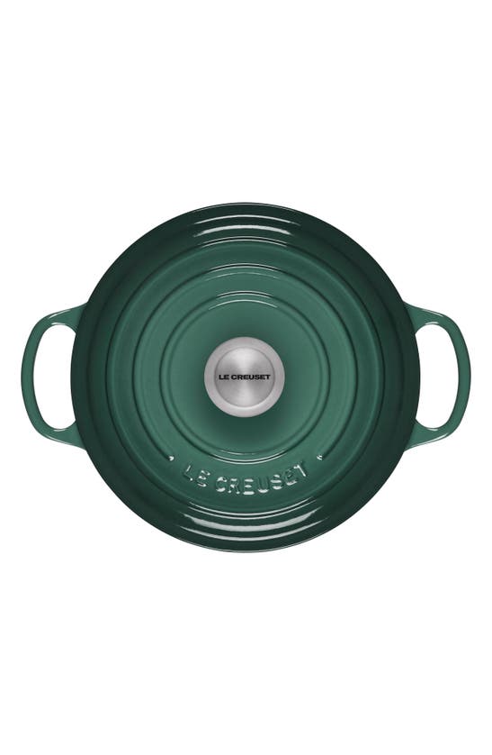 Shop Le Creuset Signature 3.5-quart Round Enamel Cast Iron French/dutch Oven In Artichaut