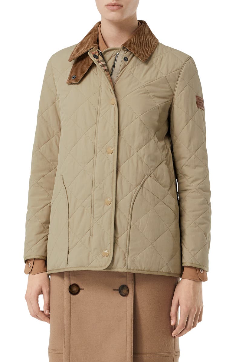 Arriba 34+ imagen burberry cotswold quilted barn jacket