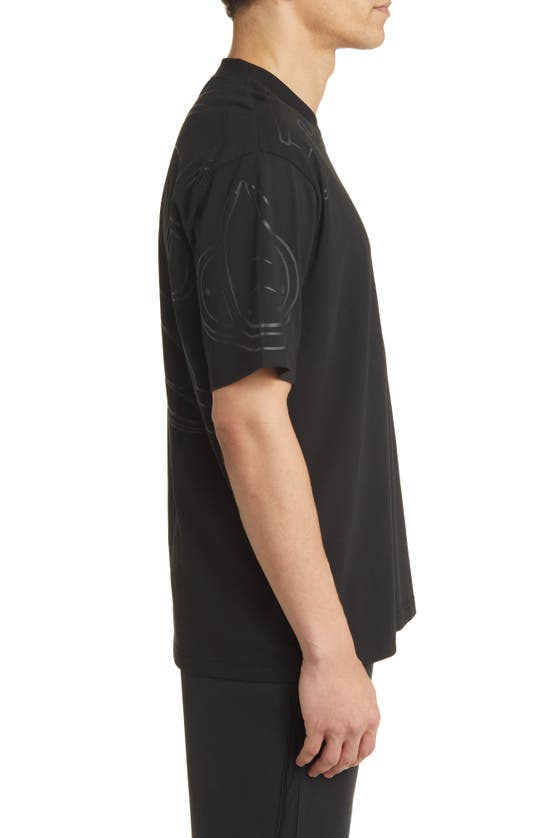 Hugo Boss Boss X Nfl Tackle Graphic T-shirt In New York Giants Black