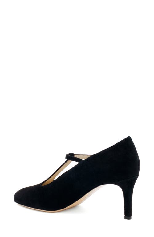 Amalfi By Rangoni Lucrezia T-strap Pump In Black Cashmere