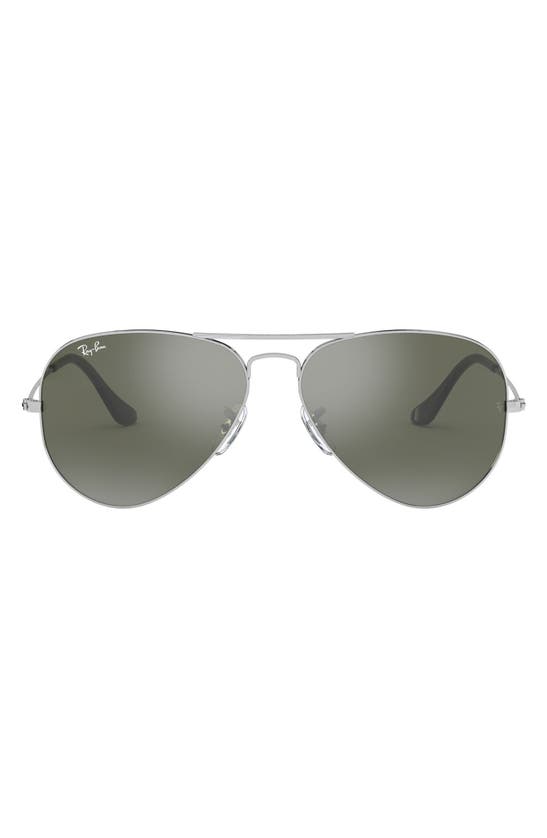 Ray Ban Original 54mm Aviator Sunglasses In Metallic