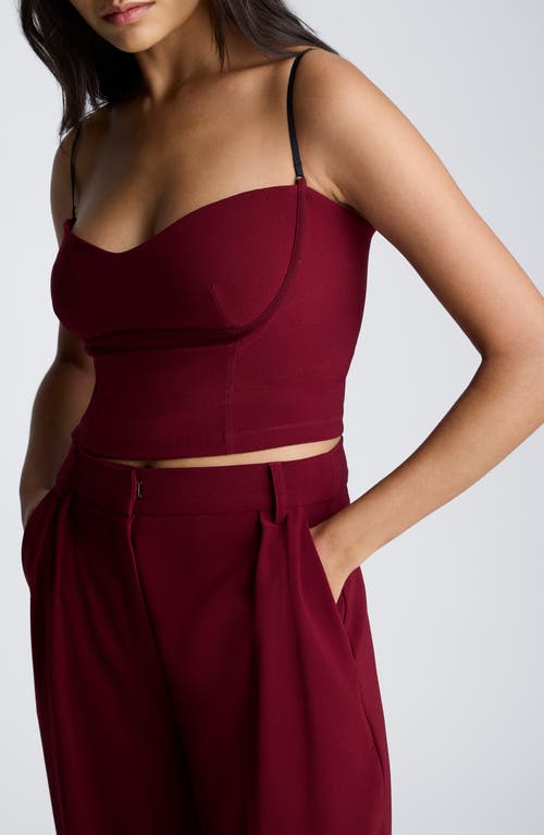 Shop Kenneth Cole Bustier Camisole In Wineberry