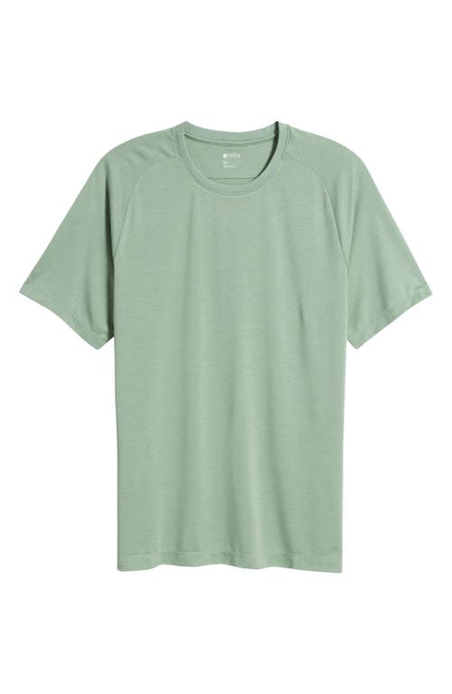 Shop Zella Racquet Performance T-shirt In Green Quiet