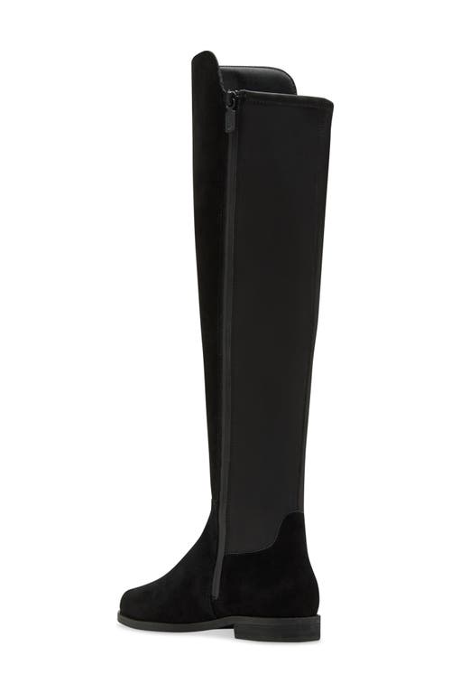 Shop Blondo Layne Waterproof Over The Knee Boot In Zdnu/black Suede/stretch Fabr