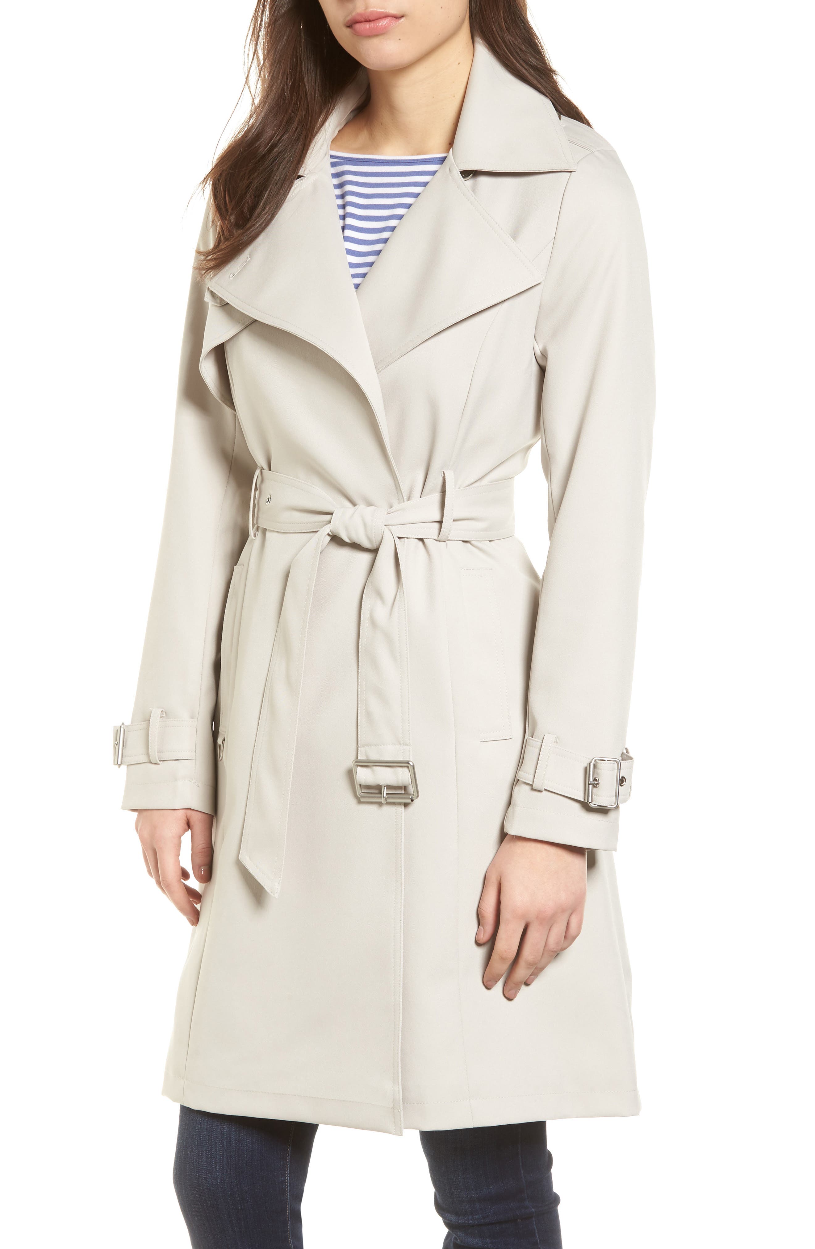 French Connection Flowy Belted Trench Coat Nordstrom