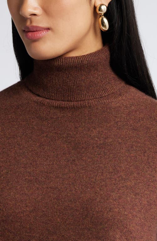 NORDSTROM NORDSTROM CASHMERE TURTLENECK SWEATER 