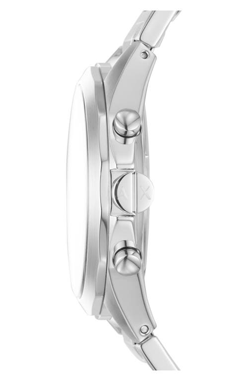Shop Armani Exchange Ax  Chronograph Bracelet Watch, 44mm In Black/silver