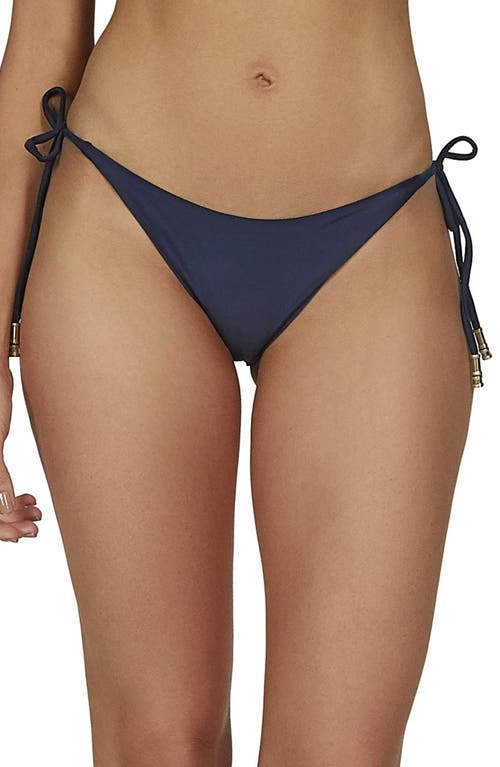 ViX Swimwear Side Tie Bikini Bottoms Navy at Nordstrom,
