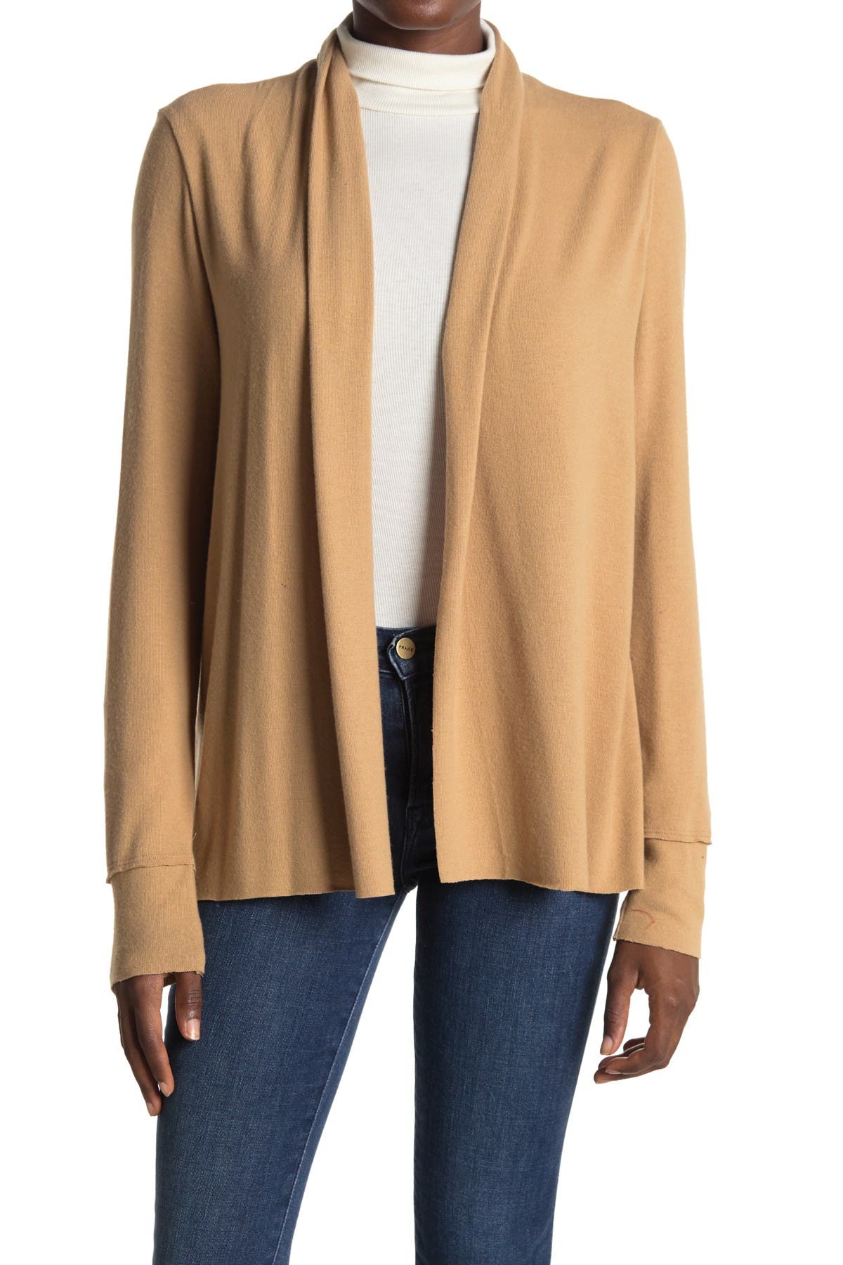 michael stars open front cardigan