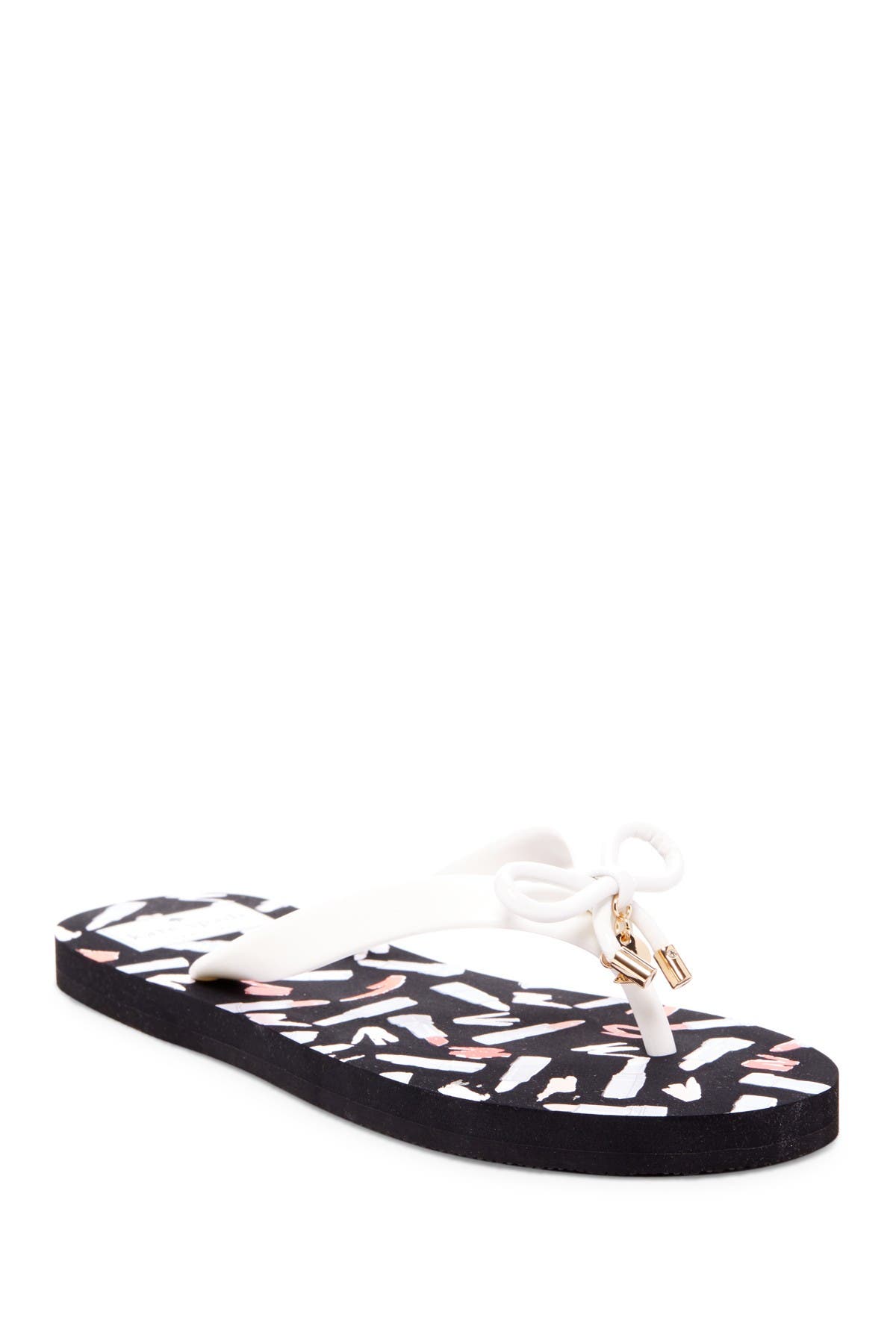 kate spade black bow flip flops