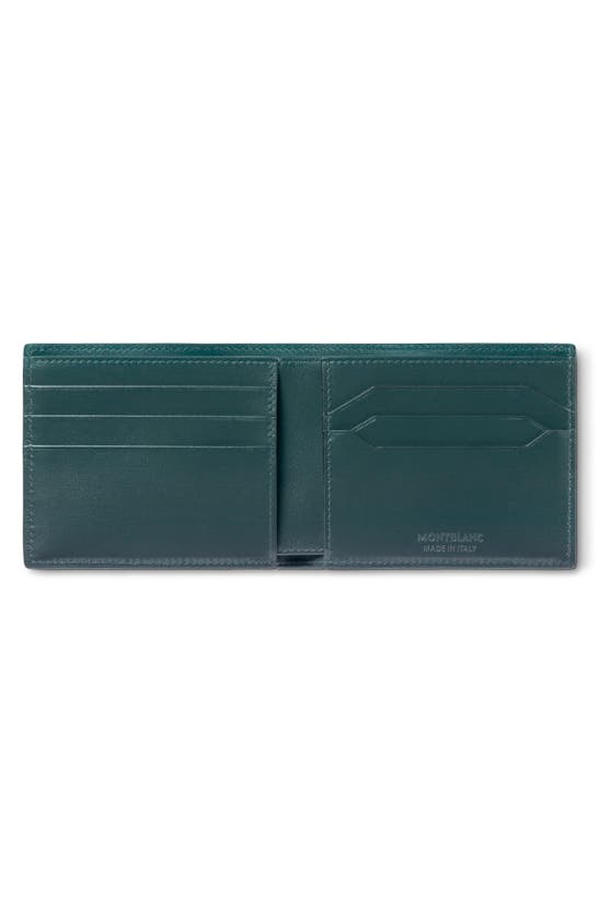 Shop Montblanc Meisterstück Leather Bifold Wallet In Sfumato British Green