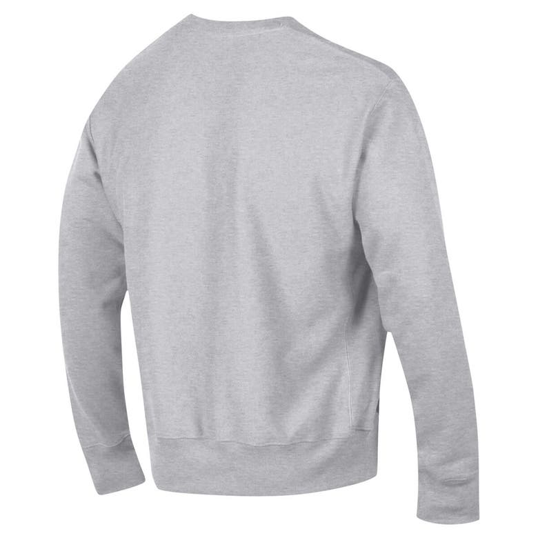 Shop Champion Heather Gray Purdue Boilermakers Vault Late Night Reverse Weave Pullover Sweatshirt