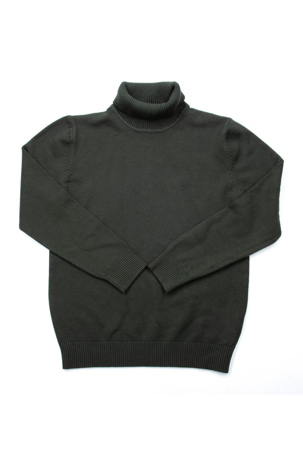 X-ray Kids' Basic Turtleneck Sweater In Light/pastel Green