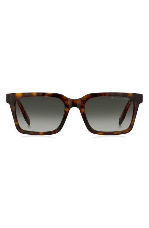Marc Jacobs 53mm Gradient Square Sunglasses In Black