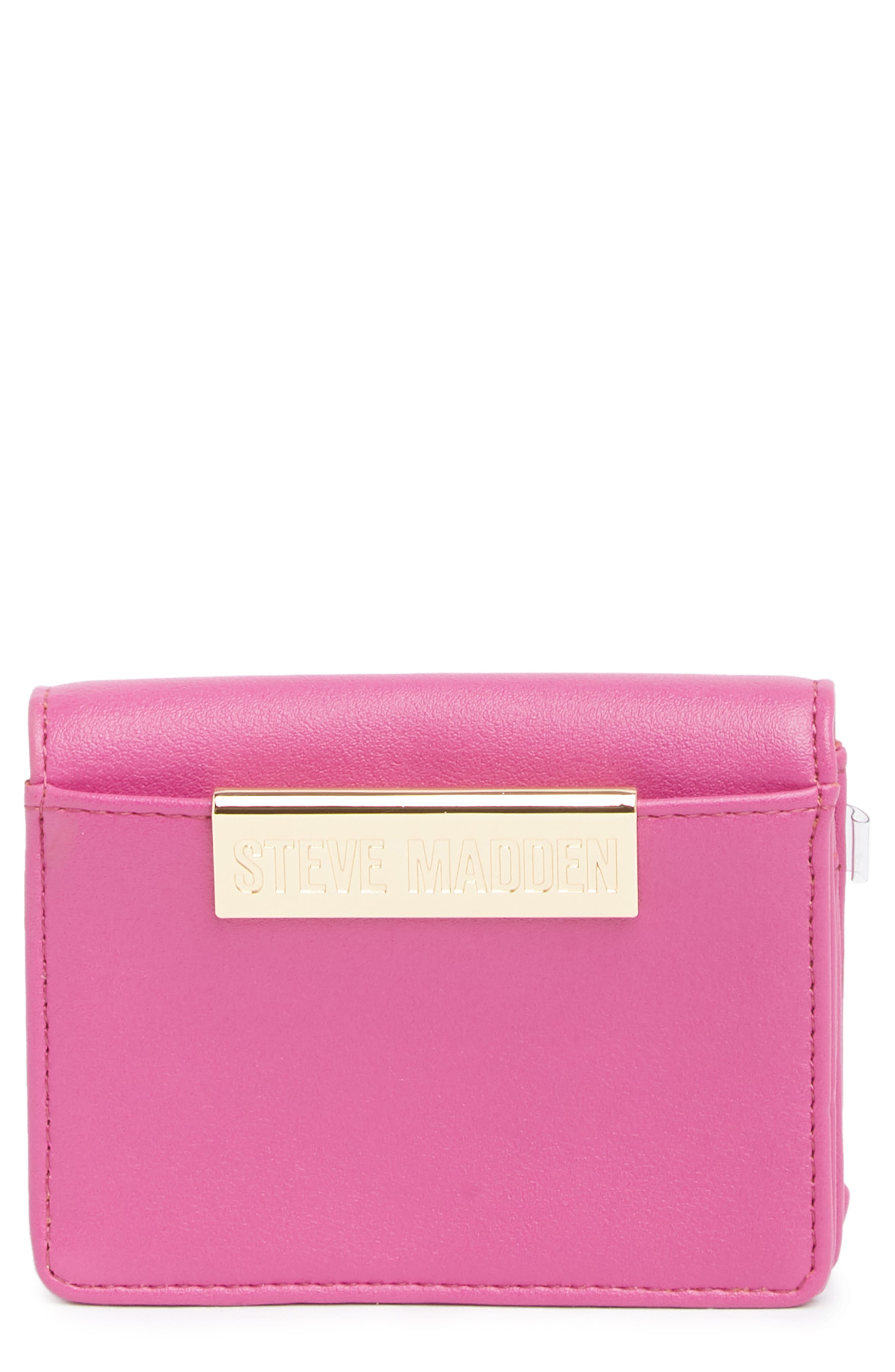 pink steve madden wallet