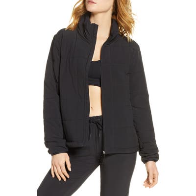 Zella Getaway Quilted Front Zip Jacket
