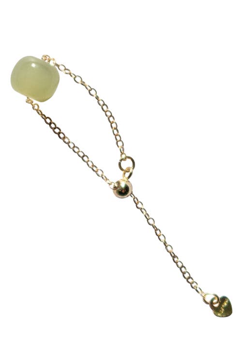 Seree Women's Green Taylor Jade & Pearl Adjustable Ring In Light Green