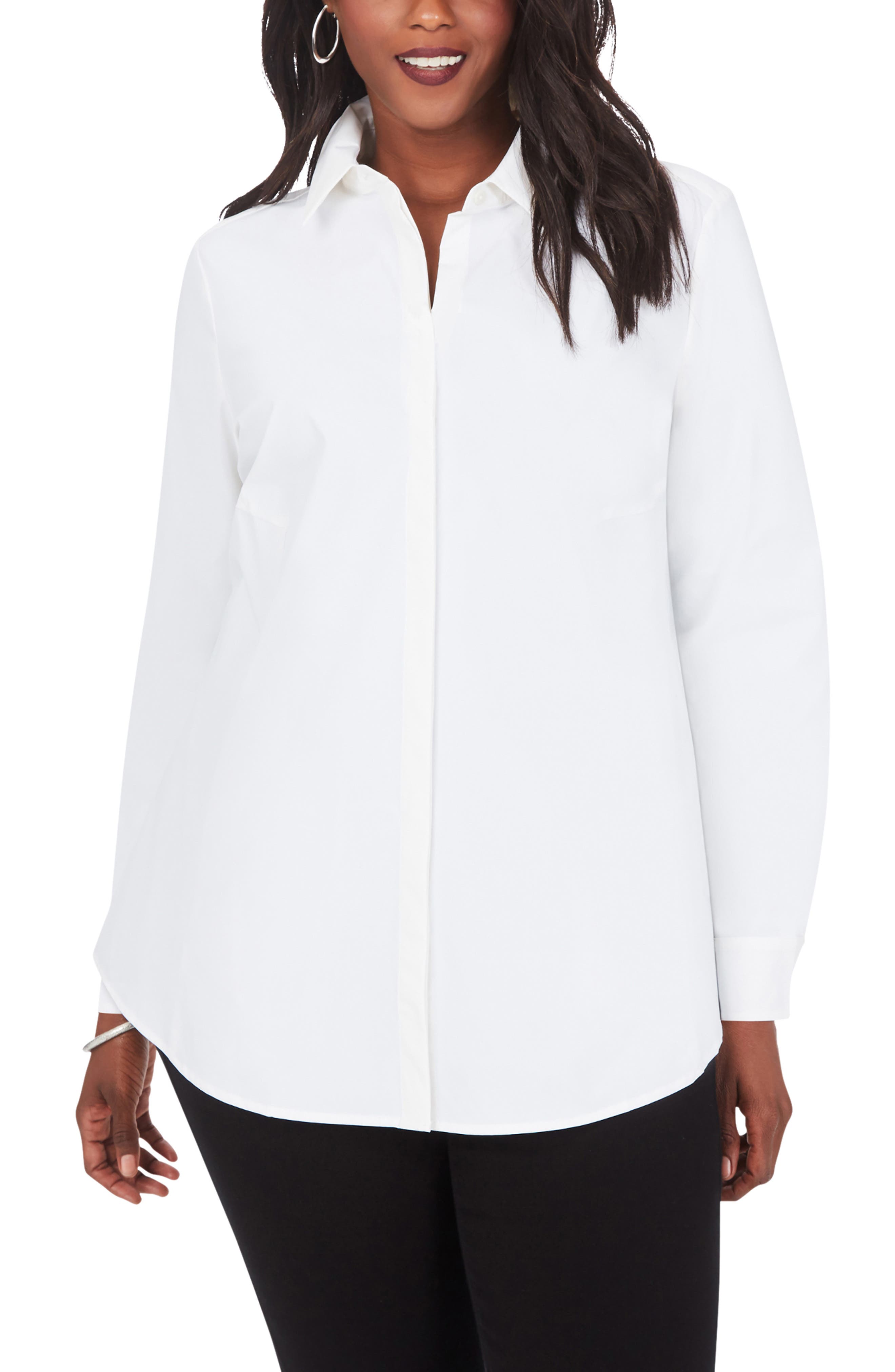 white long tunic blouse