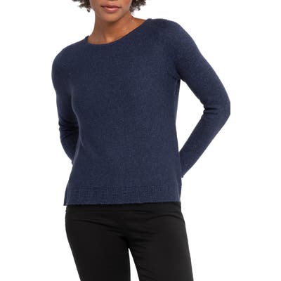 Nic+Zoe Back Country Button Back Cardigan Sweater, Blue