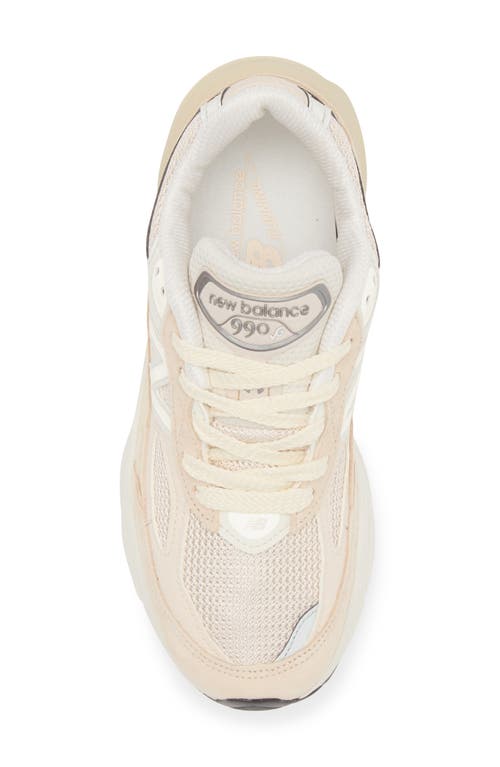 New Balance 990 V6 Core Running Shoe In Vintage Rose/sea Salt